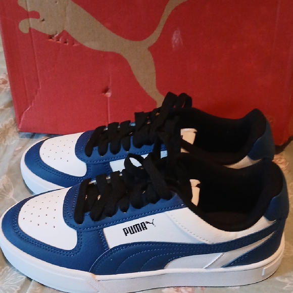 Puma Other - Puma Blue and White Classic Sneakers